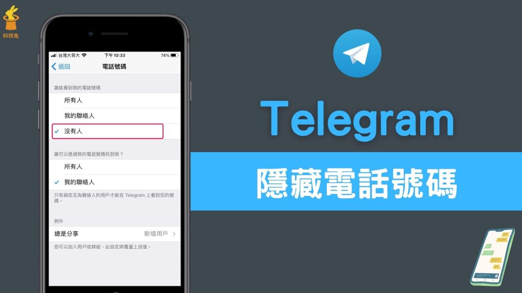 Telegram 隐藏号码教学:隐私设定、禁止搜寻与不让陌生人看到的最佳方法